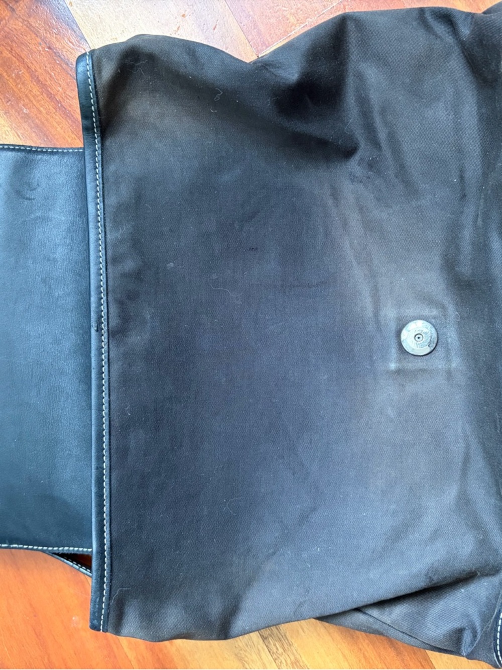 Vintage Coach Black Hamptons Canvas and Leather Backpack (Read Description) - Picture 5 of 16